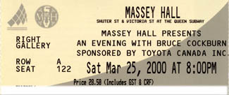 Ticket stub from this date