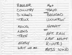 Setlist
