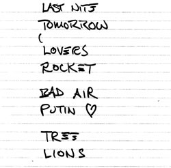 Cambridge setlist