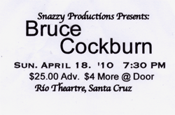 Santa Cruz ticket stub