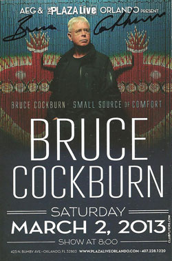 Signed flyer