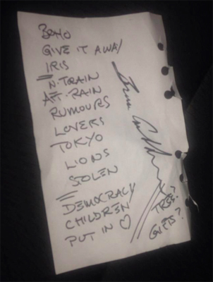 Bruce Cockburn - setlist - from Scott Antle