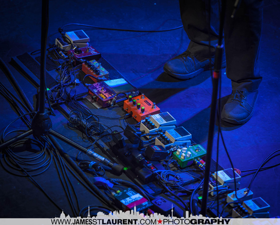 Bruce Cockburn's foot controls - Montreal - photo James St Laurent Photography