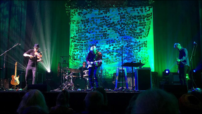 Bruce Cockburn & band - February 9, 2018 - Santa Cruz,CA -  photo - Tom Skeele