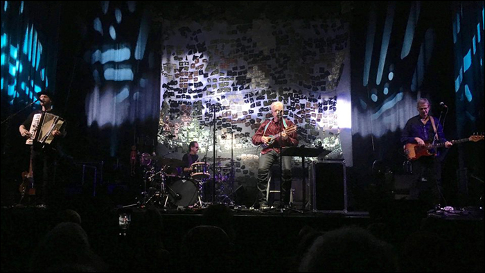 Bruce Cockburn & band - February 9, 2018 - Santa Cruz,CA -  photo - Tom Skeele