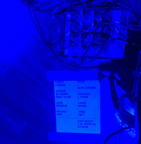 Setlist - February 7, 2018 - Berkeley,CA -  photo - Alistair Roberts