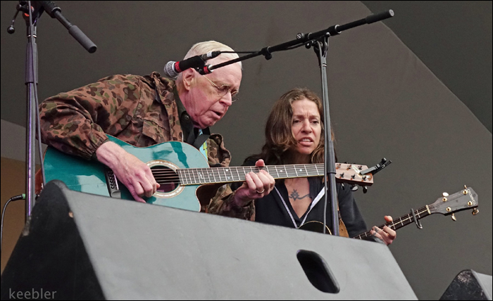 Bruce Cockburn & Ani DiFranco - 10Aug19 - Edmonton Folk Festival - photo Daniel Keebler