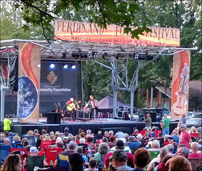 Bruce Cockburn & John Aaron Cockburn - Ferdinand Folk Festival - 21 Spetember 2019 - photo Holly Garrett
