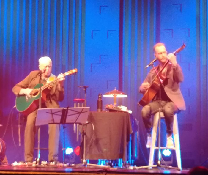 Bruce Cockburn & John Aaron Cockburn - Centennial Hall - London ON  - 20 October 2019 - photo Robert Deveau