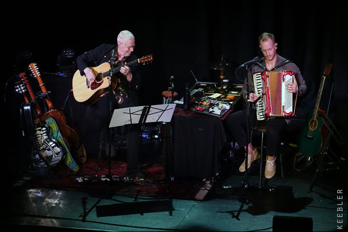 Bruce Cockburn & John Aaron Cockburn - Neptune Theatre - Seattle WA  - 10 November 2019 - photo Daniel Keebler