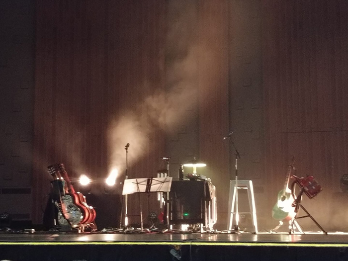 Bruce Cockburn & John Aaron Cockburn - Centennial Hall - London ON  - 20 October 2019 - photo Robert Deveau