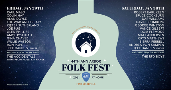 Bruce Cockburn January 2021 Ann Arbor Folk Fest stream