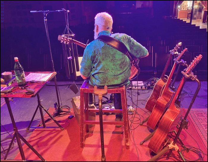 Bruce Cockburn - 24 May 2022 - Idaho - soundcheck - photo Keebler