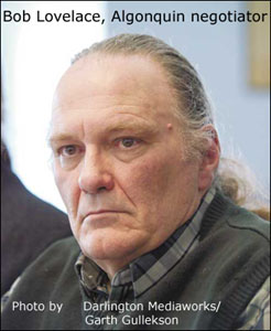 Bob Lovelace, Algonquin negotiator - Photo by hoto by Darlington Mediaworks/Garth Gullekson