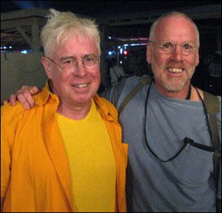 Bruce and John Cockburn in Afghanistan 2009