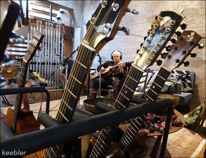 Bruce Cockburn in the studio