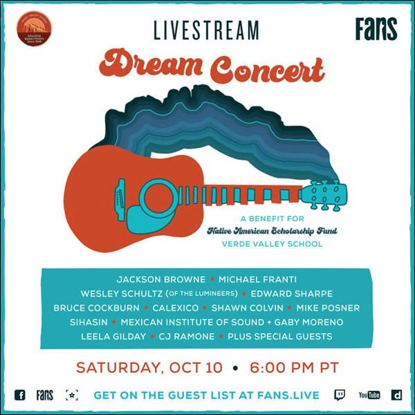 Dream Concert Livestream - Bruce Cockburn - Jackson Brown - Michael Franti