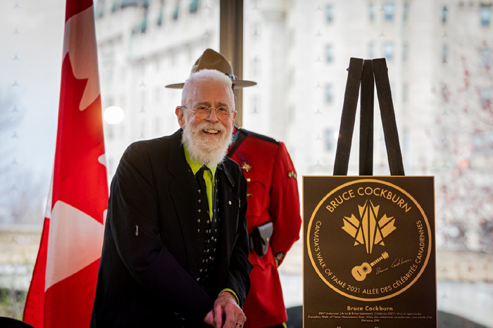 Bruce Cockburn 25April2022 NAC Walk Of Fame Hometown Star