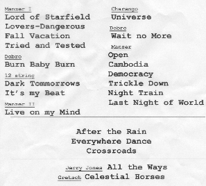Setlist-22feb2004-Mateel Community Center