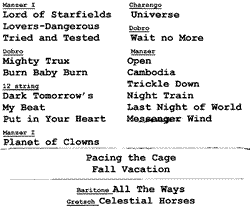 Setlist