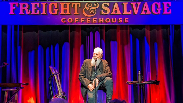 Bruce Cockburn 1dec23 Freight&Salvage Berkeley photo Suzanne Rudiger