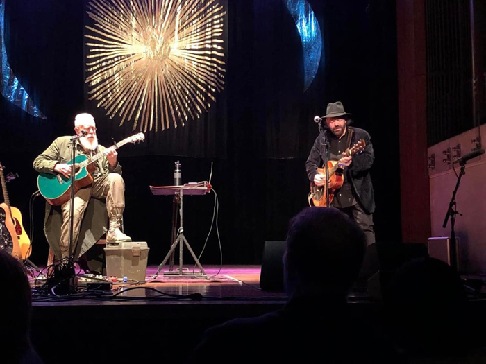 Bruce Cockburn & Colin Linden-  17 June 2023 -  Nashville, TN -  photo Fred Robinette