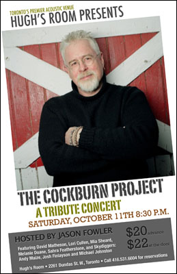 Bruce Cockburn Tribute Concert Poster by Jason Fowler