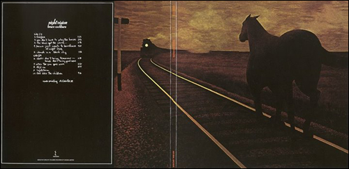 Bruce Cockburn's Night Vision album cover with Horse and Train painting by Alex Colville